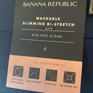 NWT Banana Republic Sloan Skinny-Fit Washable Pant